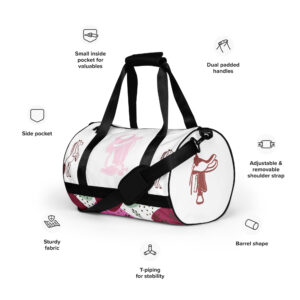 Western horse themed gym/yard bag