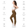 Dark brown Leggings with pockets - Image 3