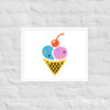 Ice cream Framed matte paper poster - Image 5