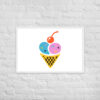 Ice cream Framed matte paper poster - Image 7