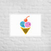 Ice cream Framed matte paper poster - Image 8