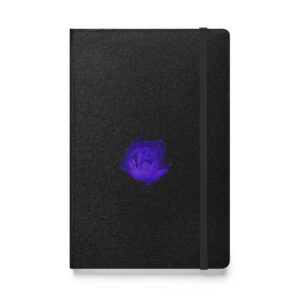 In the dark Rose Hardcover bound notebook