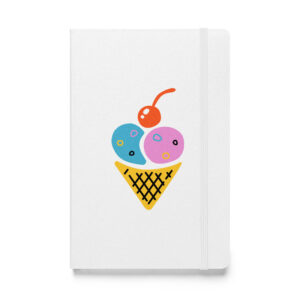 Ice cream Hardcover bound notebook
