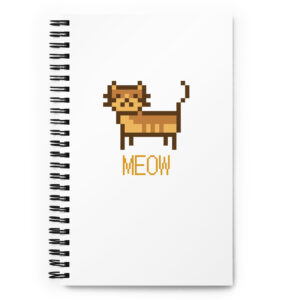 Cat Spiral notebook