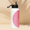 Stainless steel water bottle with a straw lid - Image 2